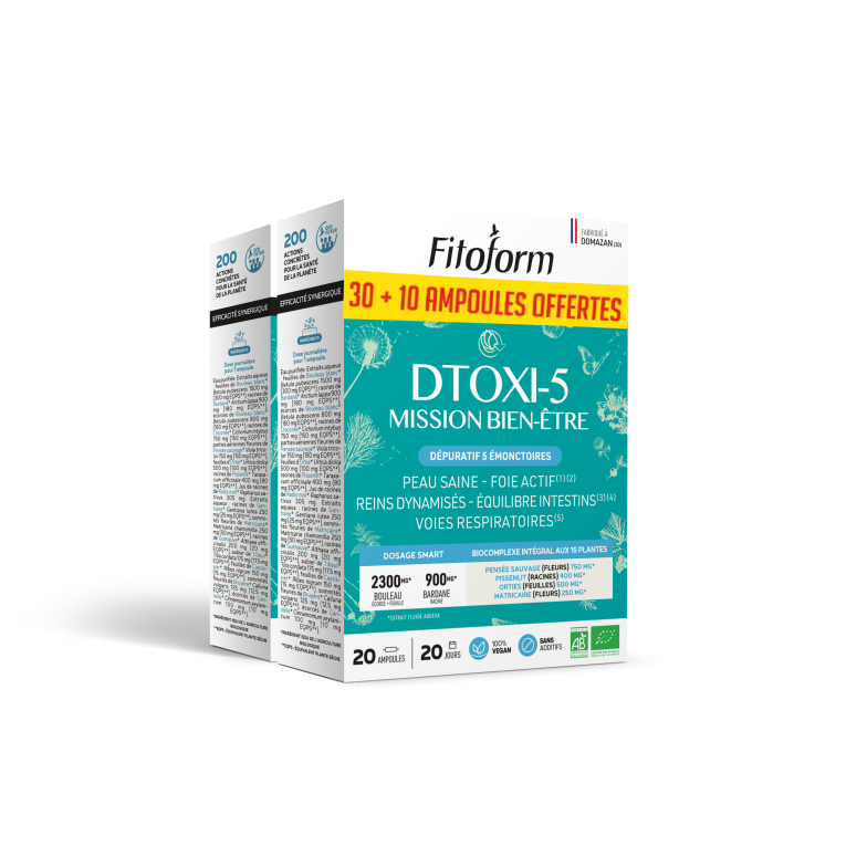 LOT DTOXI-5 BIO*-2 boites...