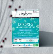 DTOXI‑5 Bio 20 ampoules – Détox 5 émonctoires – Fitoform