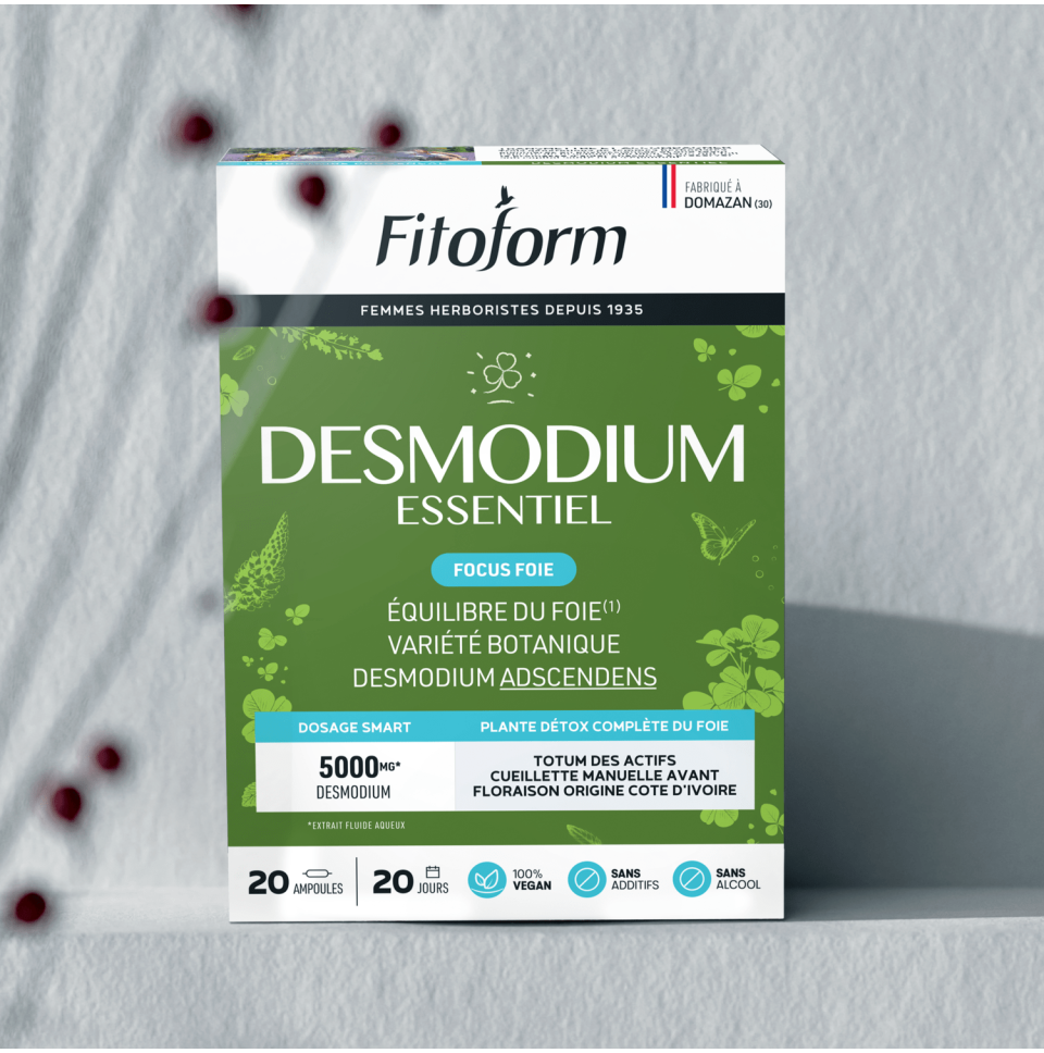Fitoform Desmodium Essentiel – Ampoules bio hautement concentrées, détox foie Fitoform Desmodium Essentiel – Ampoules bio hautement concentrées, détox foie